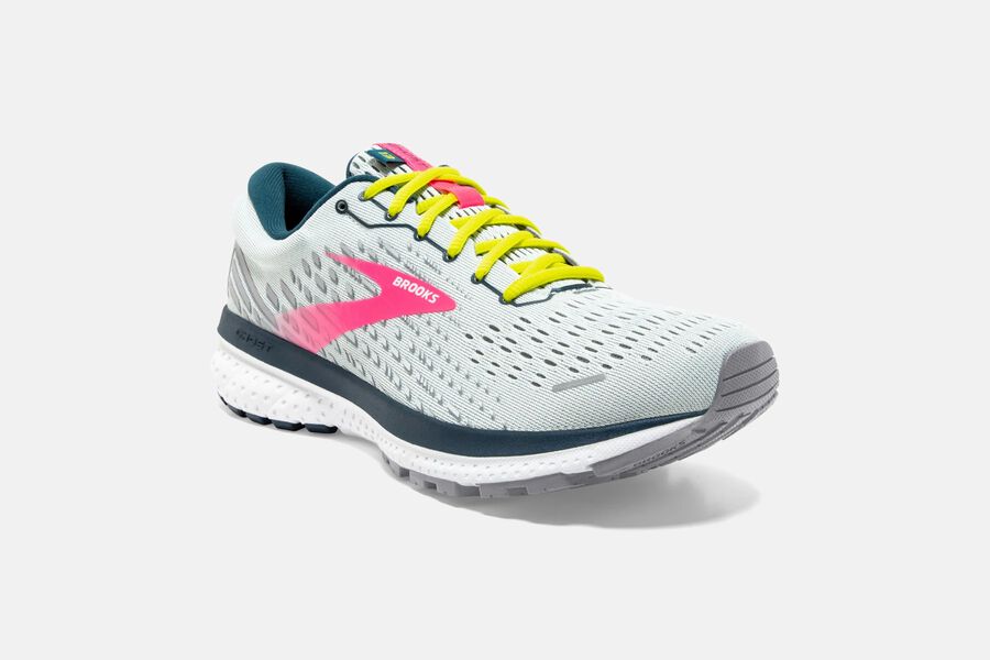 Brooks Running Shoes - Ghost 13 Road Womens - Grey/Pink - LHC-786153